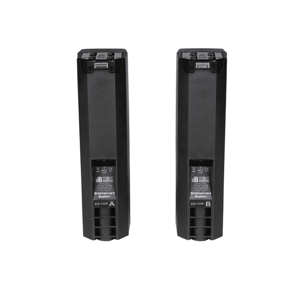 3-AMPED 1000W STEREO SOUND SYSTEM-2X TOPS WITH 4X3" FULL-RANGE SPEAKERS, 1X12" ACTIVE SUB-BLACK